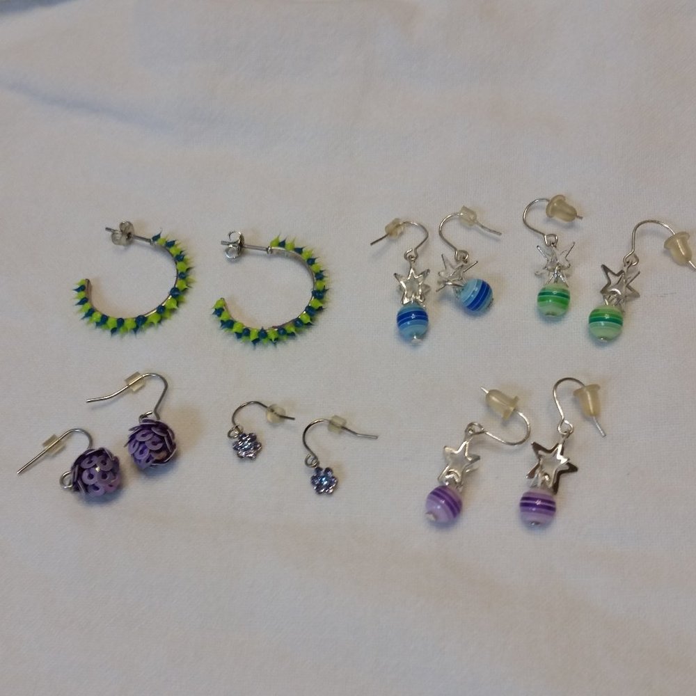 Assorted Fun Kids' Earrings 6 Pairs